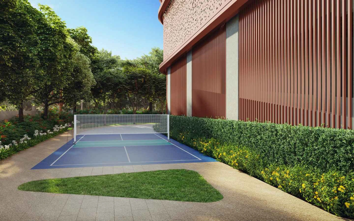 the dualis badminton court