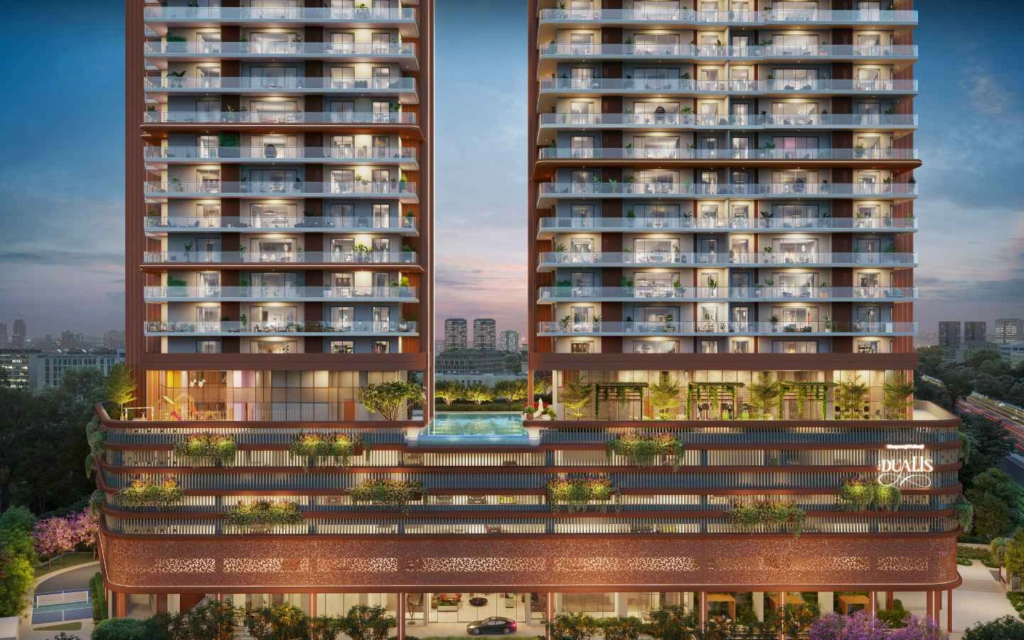 front elevation view of the new launch by Shapoorji Pallonji