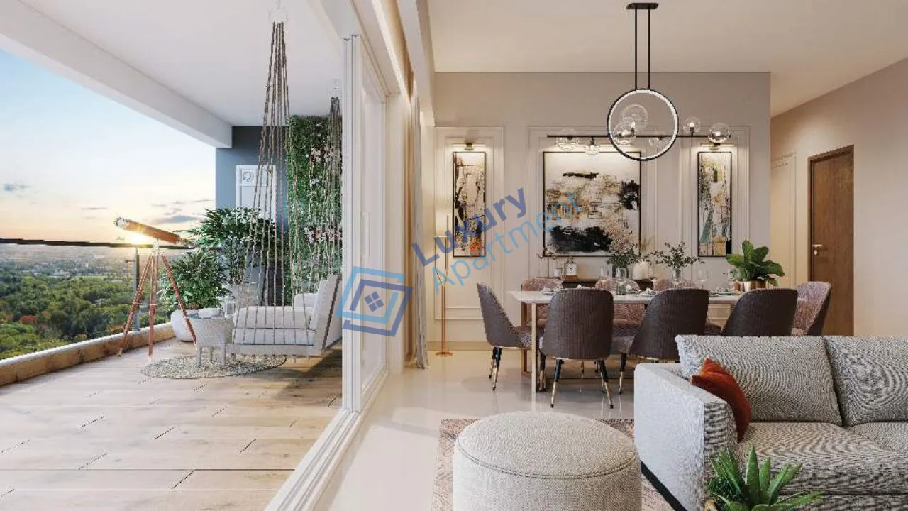 godrej aristocrat balcony with dinning