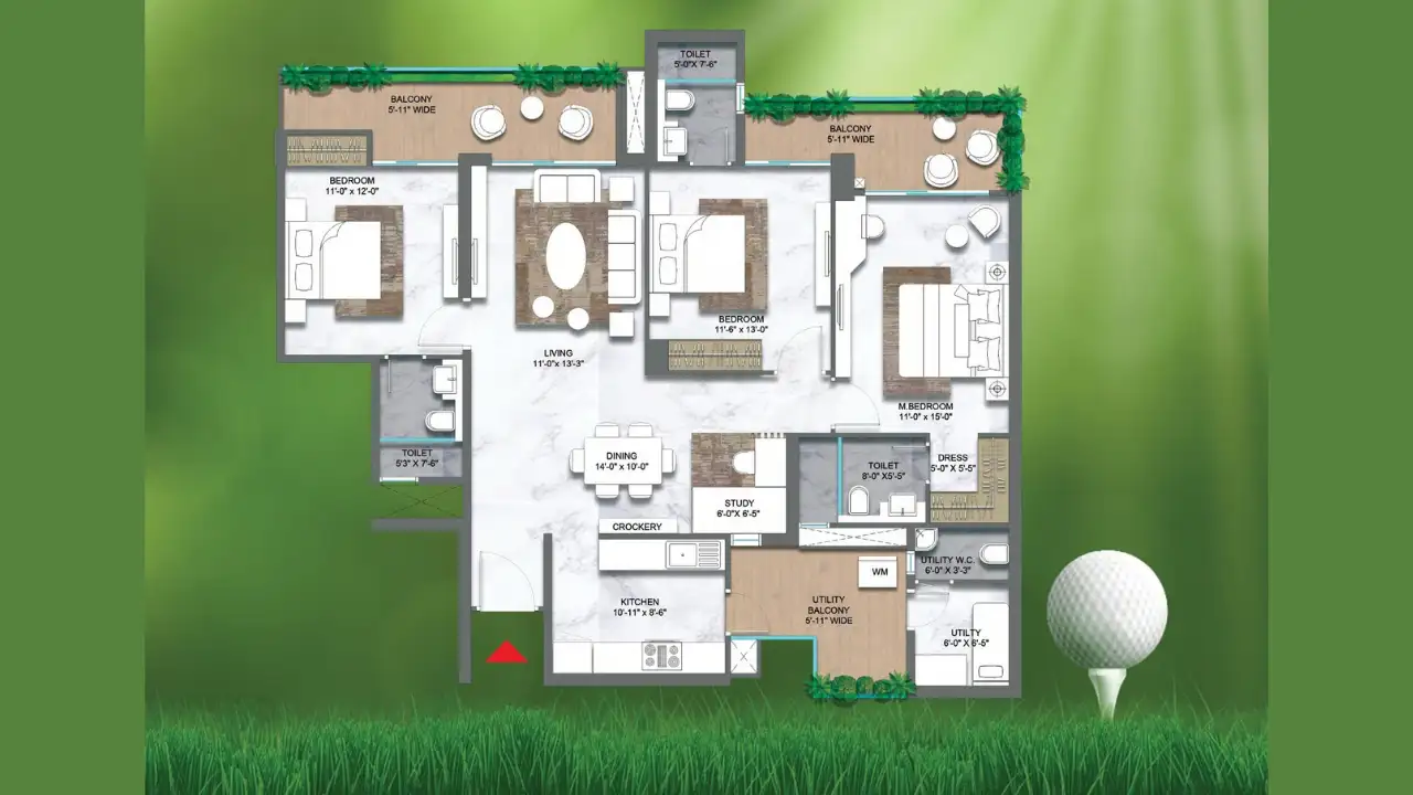 3.5 BHK Plan