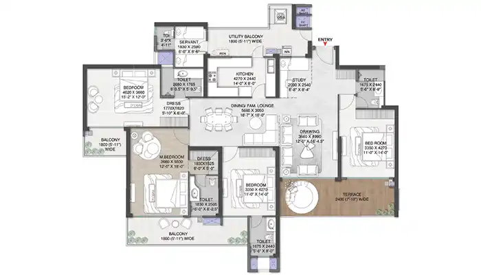 3.5 BHK Plan