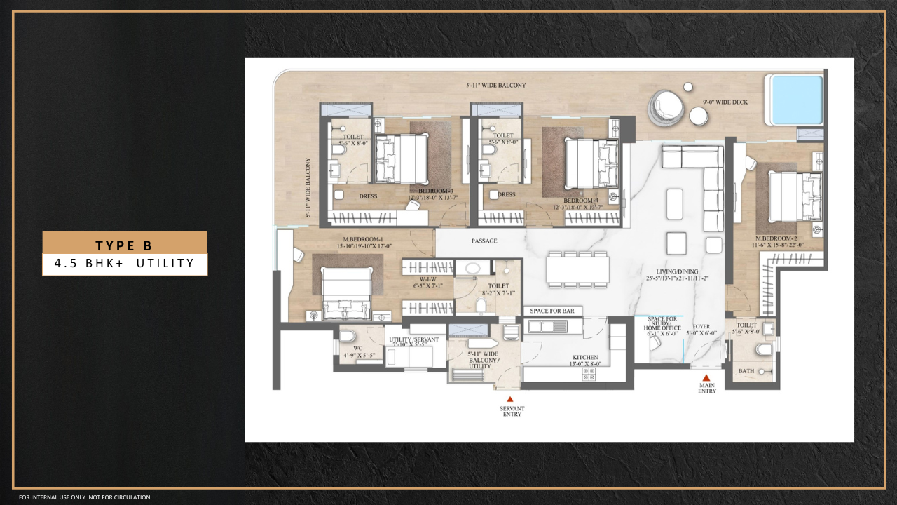 4.5 BHK (Type-B) Plan
