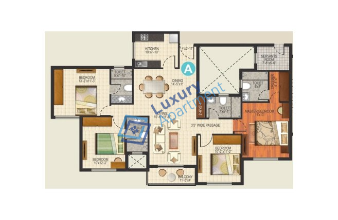 4 BHK Plan