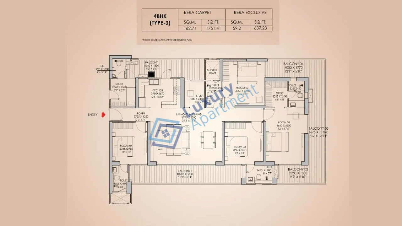 4BHK Plan