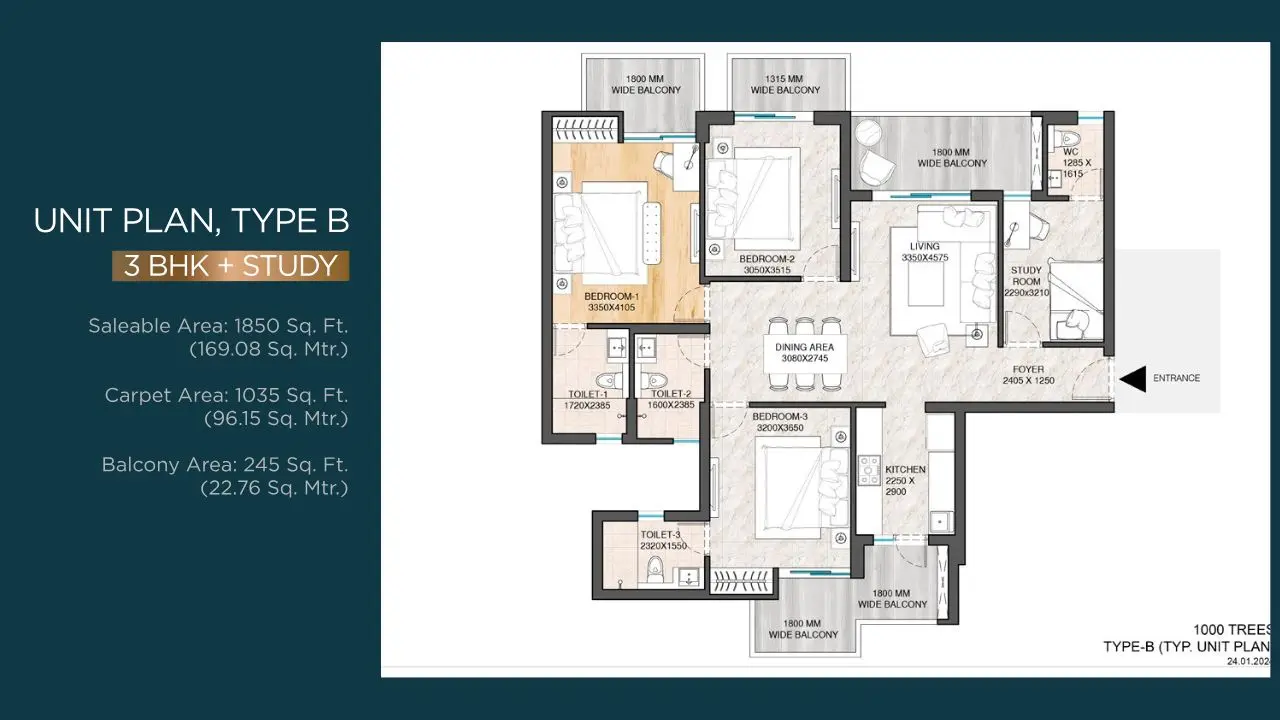 3 BHK Plan