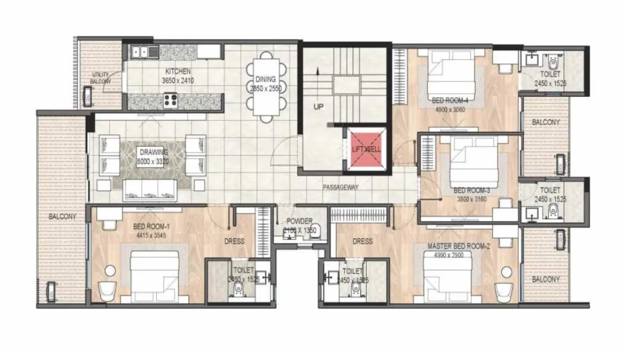 4BHK Plan