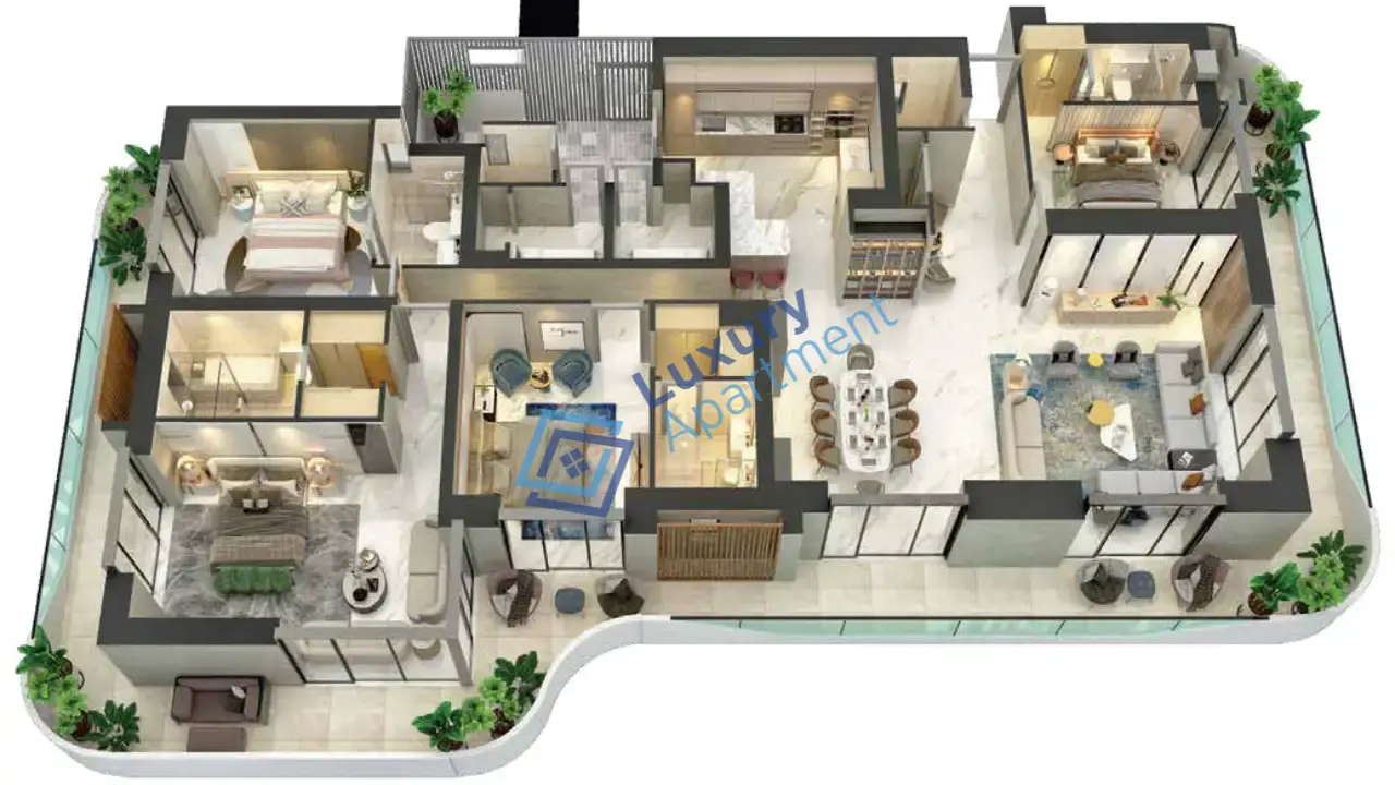 3 BHK Layout Plan