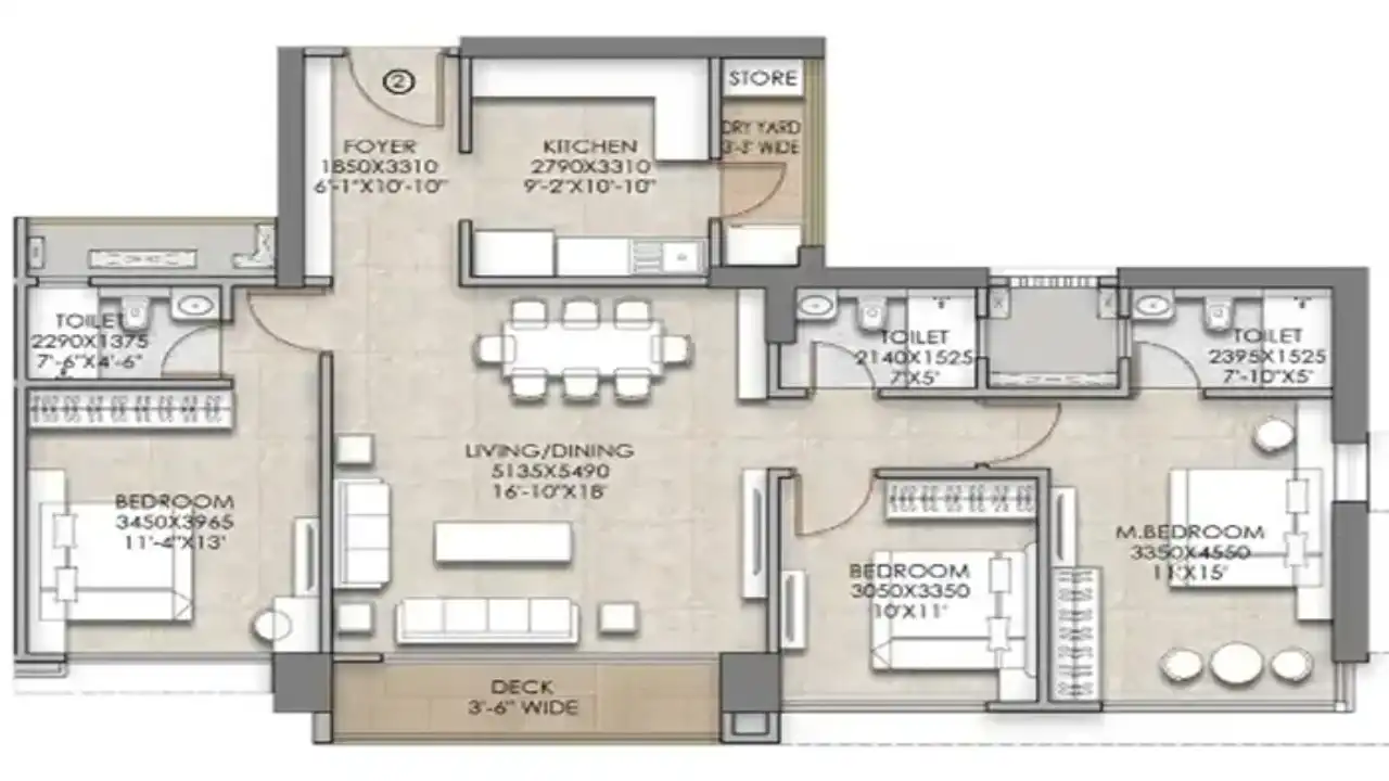 4 BHK Plan