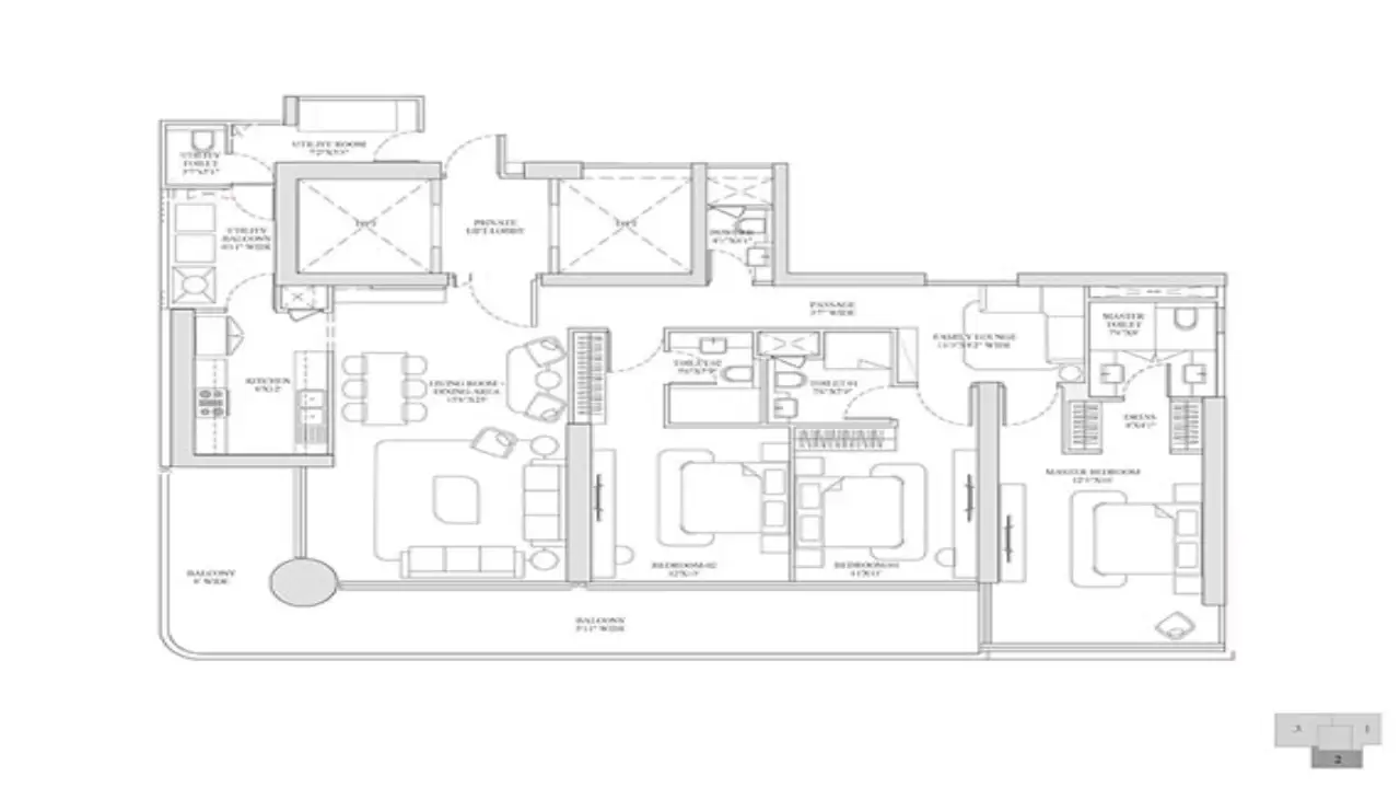 3 BHK  Plan