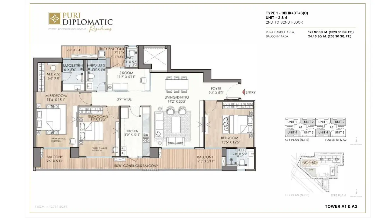 3 BHK  Plan
