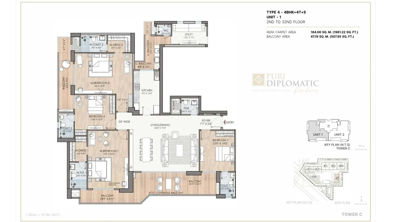 4 BHK Plan