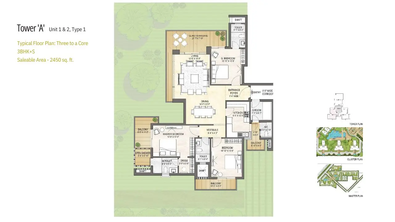 3 BHK  Plan