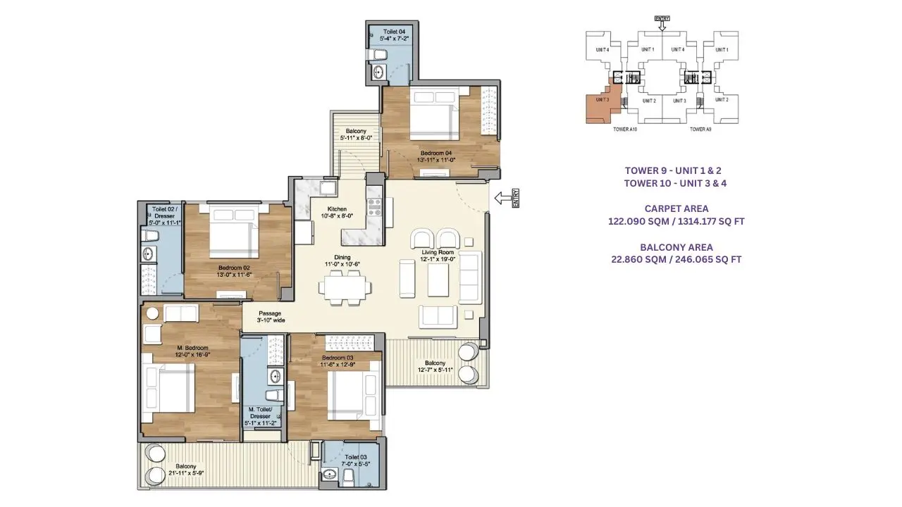 4 BHK Plan