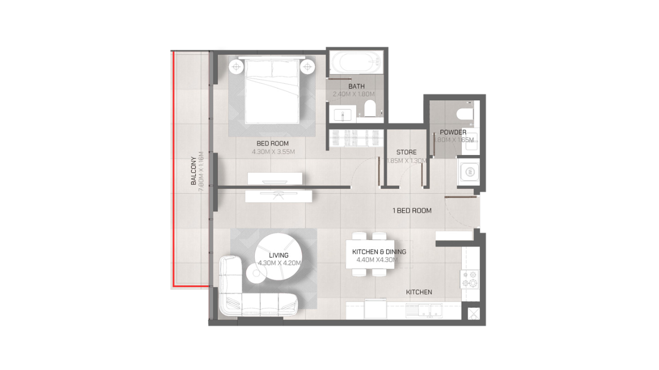 4 BHK  Plan