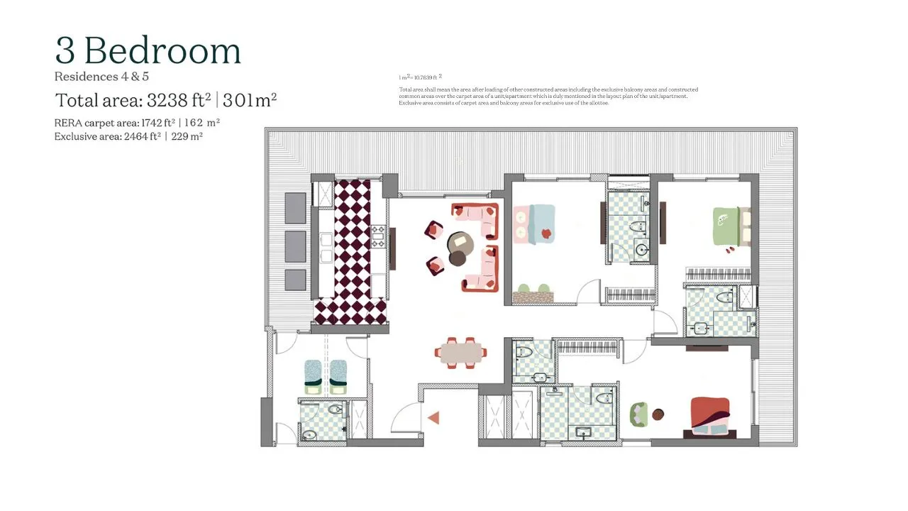 3 BHK Plan