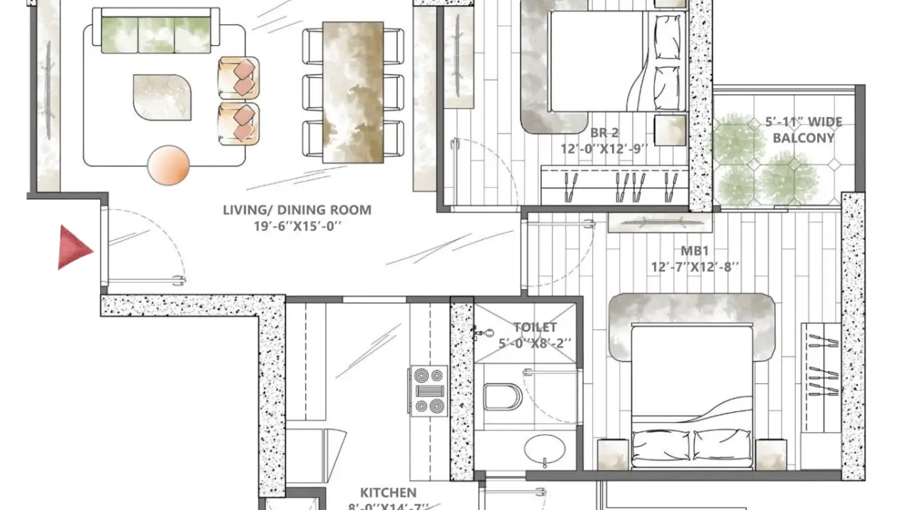 4 BHK Plan